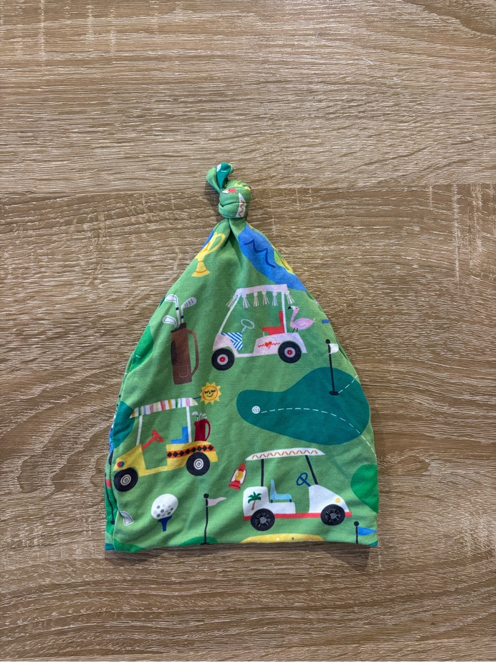 Little Sleepies Fairway Fun knotted baby hat